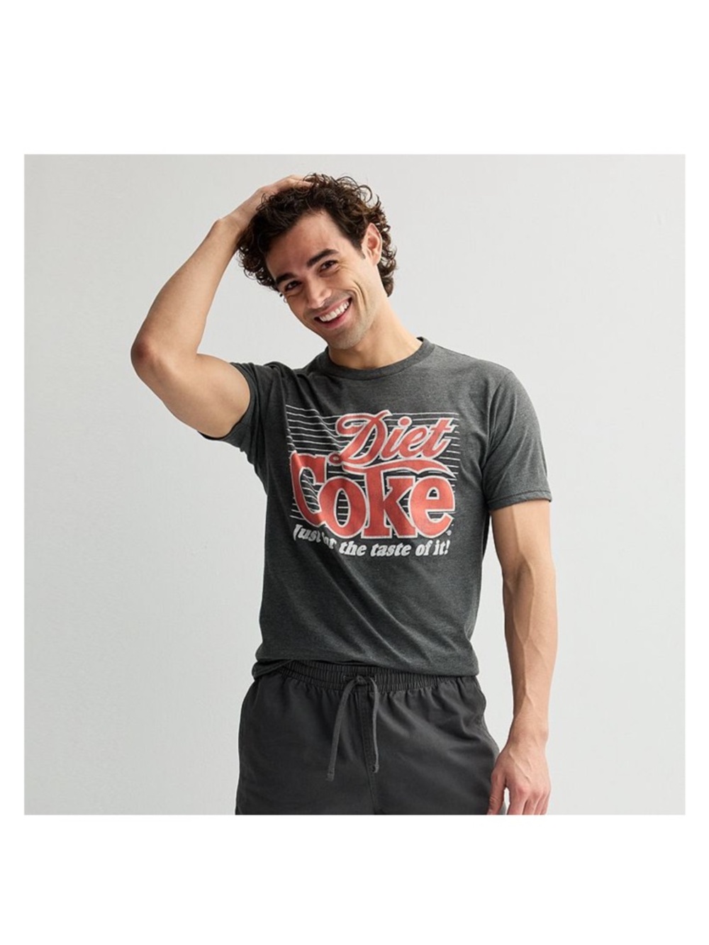 Diet Coke Just for the taste of it Tee Charcoal Grey